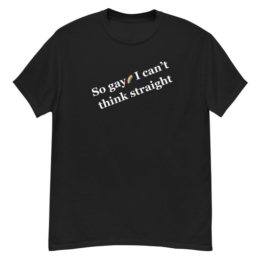 Can't Think Straight Black Tee